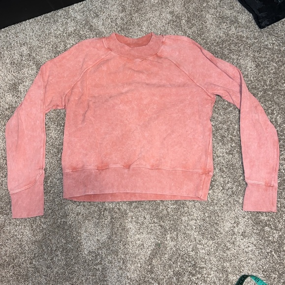 Lululemon Ready to Roll Crew *Dye Acid Rubber Dye Rustic Coral size 10-12? - Picture 8 of 9